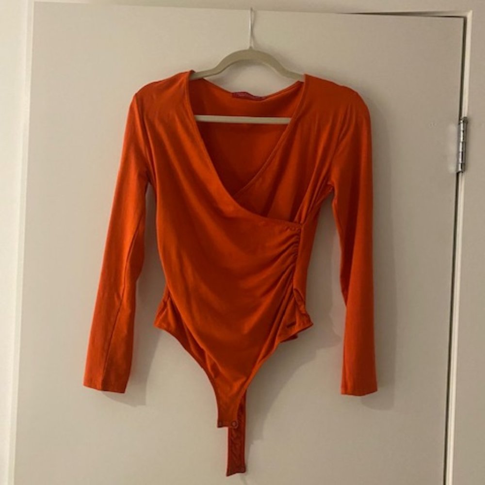 philosophy orange bodysuit size small